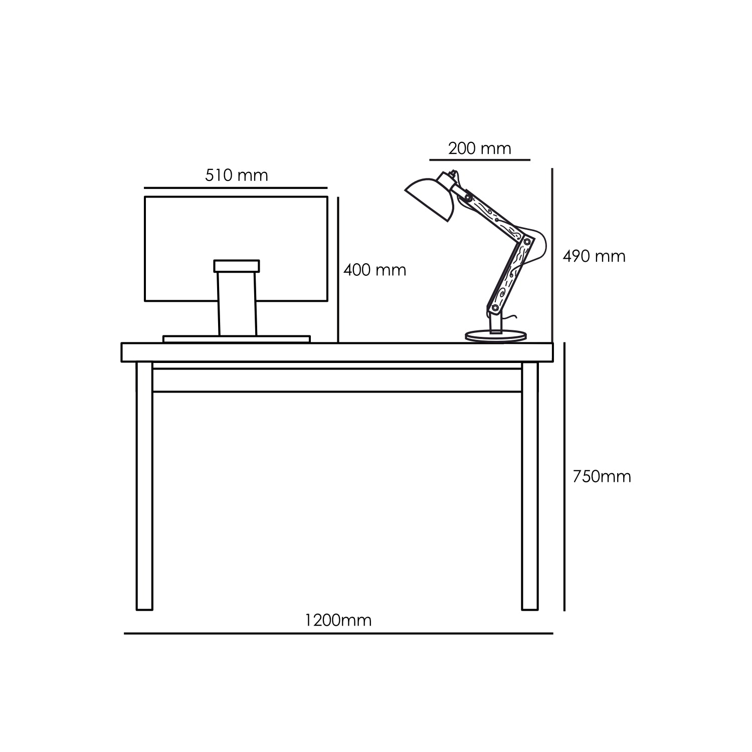 Lámpara de Mesa Ivory